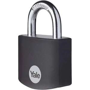 Yale Aluminium Padlock 38mm - Black £5 Free click and collect / £4.95 delivery @ Robert Dyas