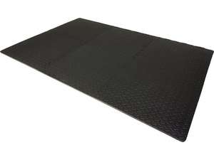 Halfords 6 Piece Black Floor Mat Set - 120cm x 180cm £11 Free Click & Collect @ Halfords