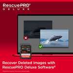 SanDisk 128GB Extreme PRO SDXC card + RescuePRO Deluxe, up to 200MB/s, UHS-I, Class 10, U3, V30