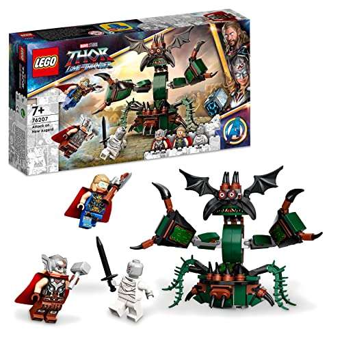 LEGO 76207 Marvel Attack on New Asgard, Thor Buildable Toy with Hammer, Stormbreaker - £14.10 @ Amazon