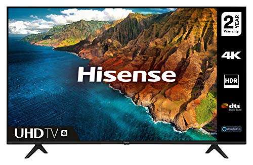 Hisense 55A7100FTUK 55-inch 4K UHD HDR Smart TV with Freeview play, and Alexa Built-in (2020 series) £299 @ Amazon