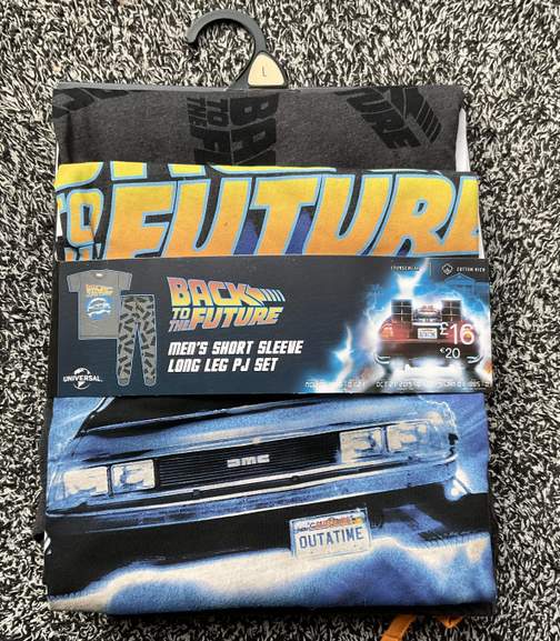 Back to the Future Mens Pyjamas Set £3 