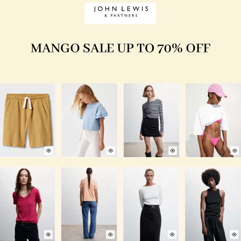 MANGO Clearance Up to 70% Off