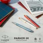 Parker IM Fountain Pen | Premium Red Lacquer with Gold Trim | Fine Point
