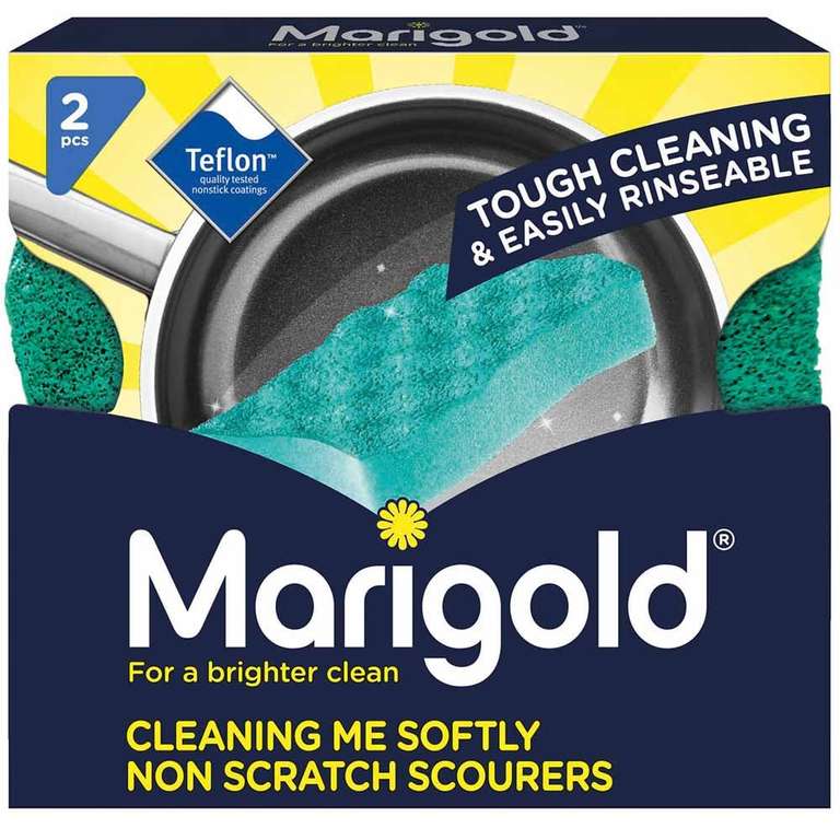 Marigold Cleaning Me Softly Scourer 2 pack 75p - Free Click & Collect @ Wilko