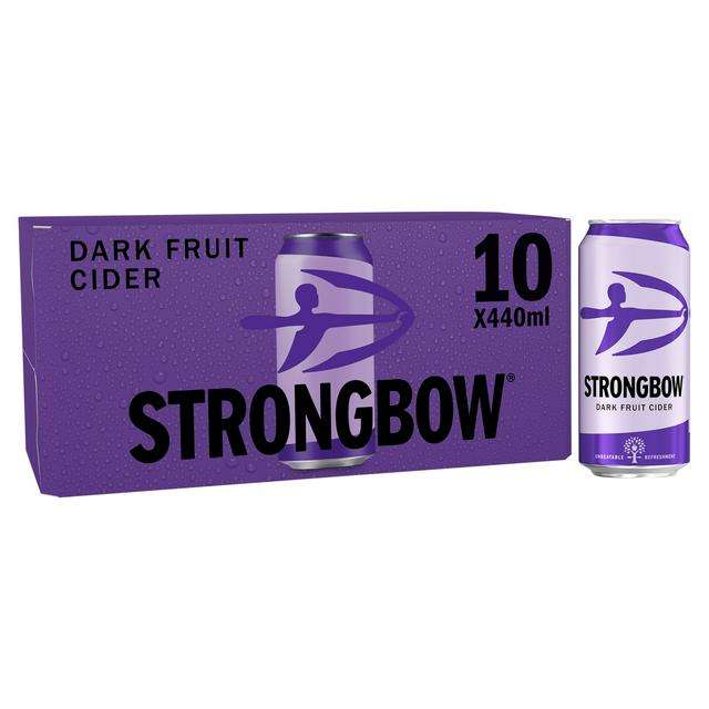 Strongbow Dark Fruit Cider Cans 10 x 440ml - (Broad Street)