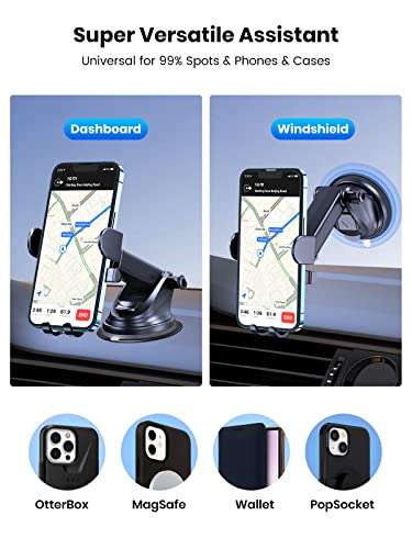 TOPK Car Phone Holder, Strong Sticky Gel Pad for Car Dashboard/Windscreen, Adjustable with 360° Rotation - £5.99 Sold by TOPKDirect @ Amazon