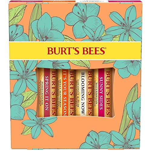 Burt's Bees Lip Balm Gift Set, Pomegranate, Coconut and Pear, Watermelon, Sweet Mandarin, Just Picked, 4x4.25g - £7.89 @ Amazon