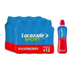 Lucozade Sport Raspberry, 12 x 500ml £9 / £8.10 Subscribe & Save @ Amazon