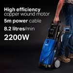 Draper PW2200 230V Electric Pressure Washer, Very High Power, 165Bar, Blue £99 @ Amazon