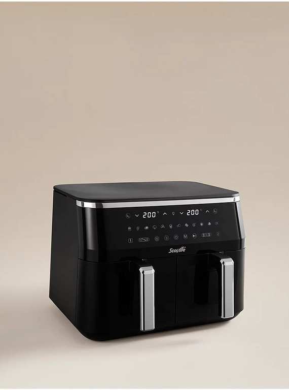 Scoville Black 9L Dual Basket Air Fryer + Free Delivery