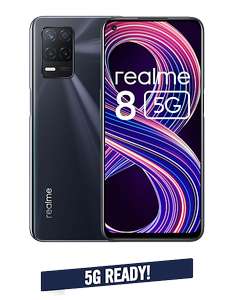 realme 8 5G Mobile Phone, Sim Free Unlocked Smartphone Dimensity 700 5G Processor 64GB 4GB - £149 Delivered @ Carphone Warehouse