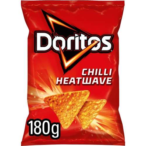 Doritos Chilli Heatwave Sharing Tortilla Chips Crisps 180g - £1.25 Nectar Price @ Sainsburys