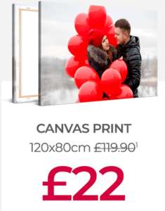 My Picture Canvas print 120 x 80 cm for £28 delivered @ My Picture