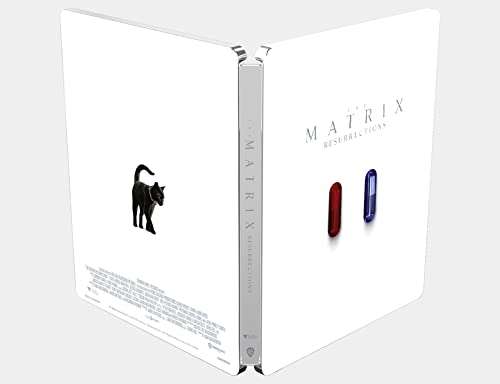 The Matrix Resurrections: Amazon UK Exclusive Steelbook [4K Ultra-HD] [Blu-ray] [2021] [Region Free] - £12.78 @ Amazon