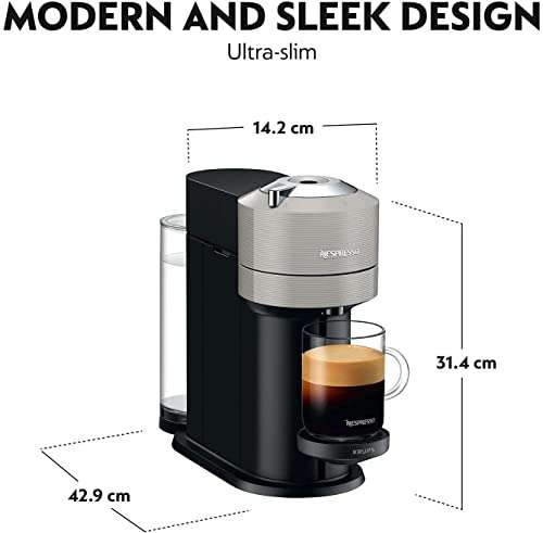 Nespresso Vertuo Next XN910B40 Coffee Machine by Krups, Grey pre-owned from £18.85 @ Amazon Warehouse