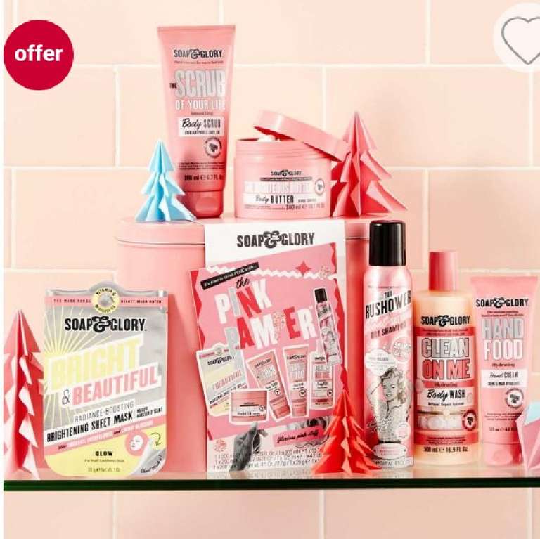Soap & Glory the Pink Pamper Collection - Now £10 + £1.50 click collect