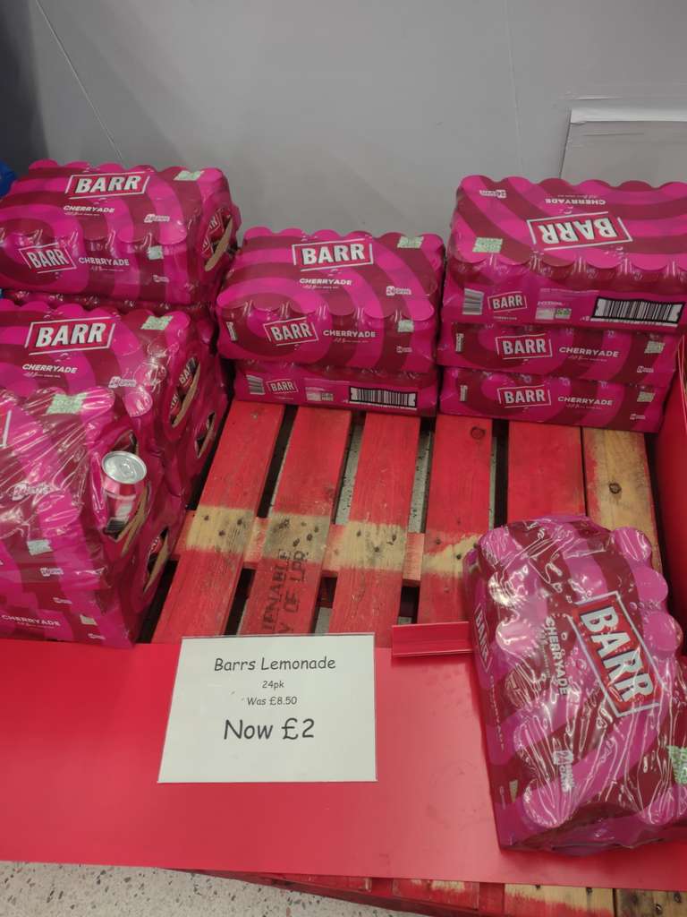 BARR Low Sugar Fizzy Drinks - 24 x 330ml Cans instore Strabane