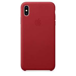 Apple Official iPhone XS Max Leather Case - RED £9.99 delivered (with code) @ MyMemory