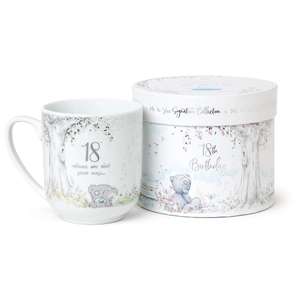 Me to You Tatty Teddy 18th Birthday Ceramic Mug in a Gift Box - Official Collection, Silver