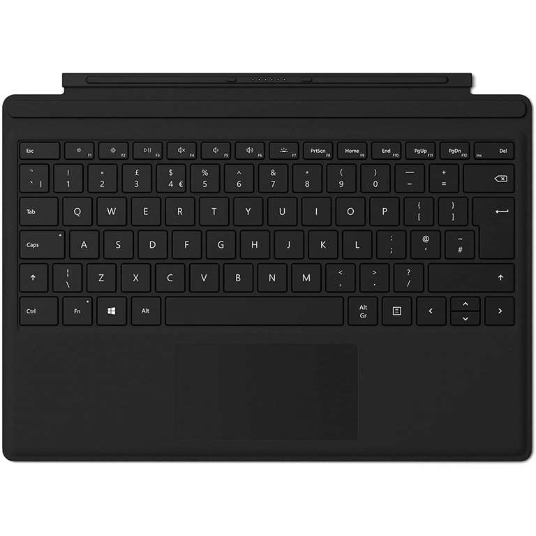Microsoft Surface Pro Signature M1725 Type Cover - Black - Pristine with code
