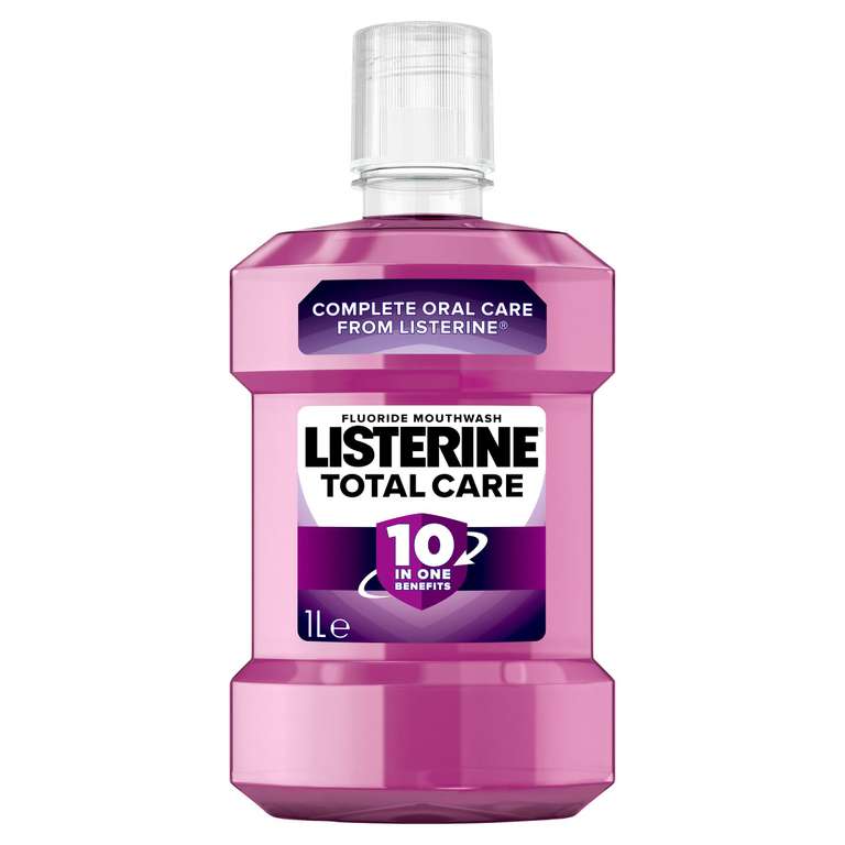 Listerine Total Care Mouthwash 1L - Nectar Price £4.50 @ Sainsbury's