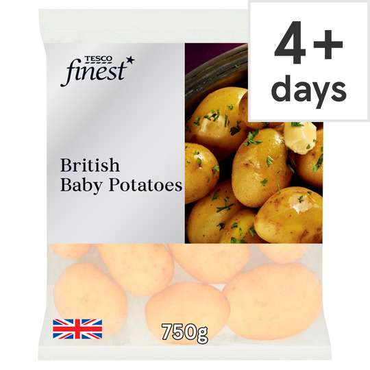 Tesco Finest Baby Potatoes 750G - 80p Clubcard Price @ Tesco