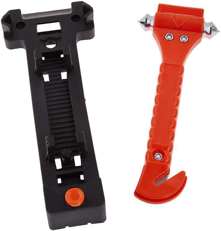 Amazon Basics Emergency Seat Belt Cutter and Window Hammer - 2-Pack