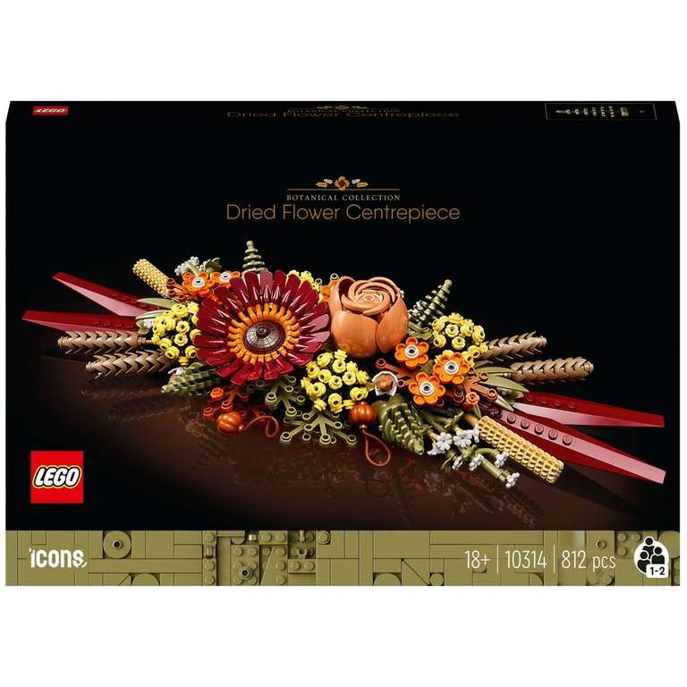 LEGO Icons Dried Flower Centerpiece 10314 £25.99 + £3 click and collect @ Very