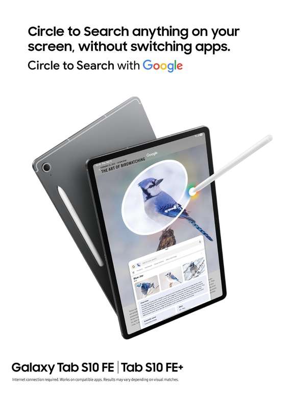 Samsung Galaxy S10 FE Android Tablet, Wifi, 128GB Storage, 8GB Memory ...