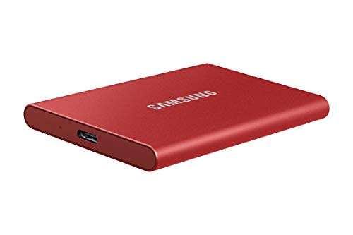 Samsung T7 Portable SSD Mettallic Red 1 TB £94.99 @ Amazon