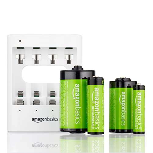 Amazon Basics AA High-Capacity Rechargeable Batteries, Pre-charged - 8 Pack - £10.04 @ Amazon