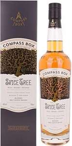 Compass Box - Spice Tree Blended Malt Whisky - 46% ABV 70cl - Non Chill Filtered - Natural Colour - Blended Malt Whisky £39.80 @ Amazon