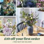 £10 Off your First Order + Free Delivery using discount code - Letterbox Flowers from £9.00, Hand Tied Bouquets from £24 @ Bloom & Wild