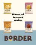 Border Multipack Biscuits case - Individually Wrapped - Biscuits, chocolate cookies, viennese whirl - box of 48 Twin Packs