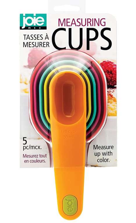 Joie Kitchen 5 Measuring Cups -1/8, 1/4, 1/3, 1/2, and full cup measurements - £4.50 on Check out @ Amazon