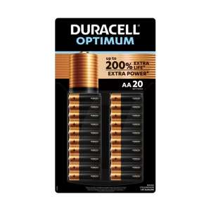 Duracell Optimum AA or AAA Batteries 20 Pack - £9.58 in-store or £9.82 online + p&p. Inc VAT (Membership required) @ Costco