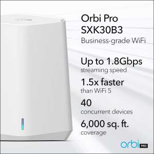 NETGEAR Orbi Pro WiFi 6 Mini Mesh System (SXK30B3) 3 Pack - £209.99 @ Amazon