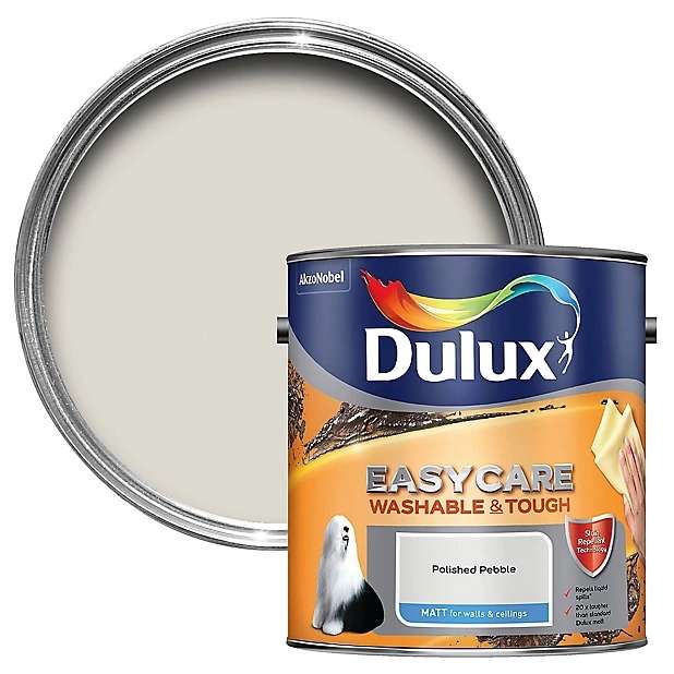 Dulux Easycare Polished Pebble Matt Emulsion Paint 2.5L - £12 instore @ Wilko, Fareham