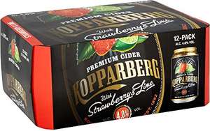 Kopparberg Strawberry and Lime Cider, 12 x 330ml (ABV 4%)