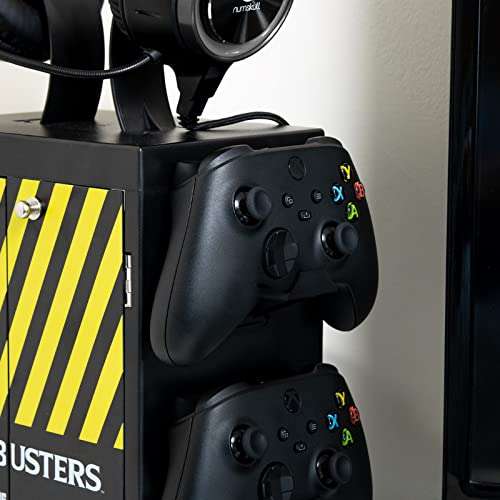 Numskull Official Ghostbusters Gaming Locker, Controller Holder, Gaming Headset Stand