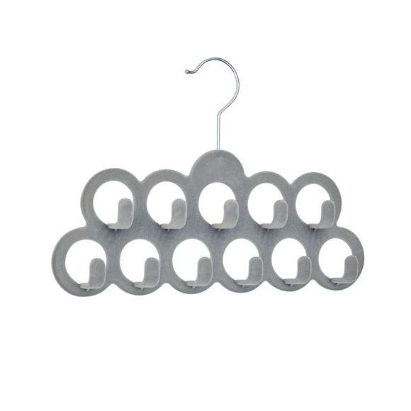 Scarf Hanger Single Flocked Dove Grey - 50p (Free Click and Collect) Limited Locations @ Dunelm