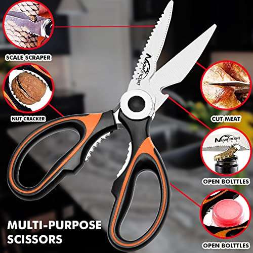 Kitory Kitchen Shears - Ultra Sharp Premium Scissors with Sheath - Heavy  Duty Poultry shears-Nut cracker-Bottle