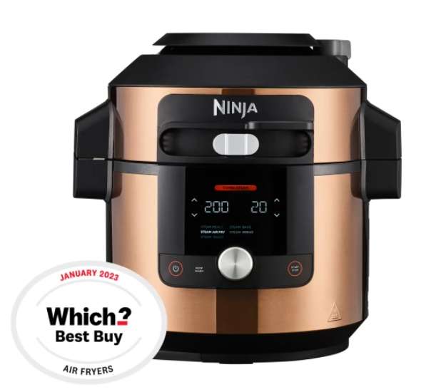 Ninja Deluxe Black & Copper Edition Foodi MAX 15-in-1 SmartLid Multi-Cooker with Smart Cook System 7.5L