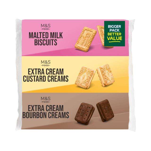 M&S Extra Cream Triple Pack Biscuits 550g at Merry Hill Dudley