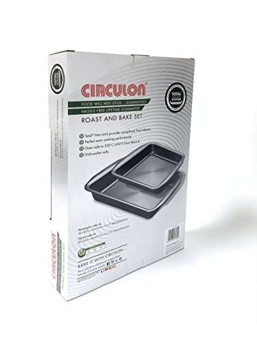 Circulon Momentum Deep Baking Trays Set of 2 - Non Stick Roasting Tins, Durable Dishwasher Safe Bakeware, 39x25.5cm & 25.5cm £9.93 @ Amazon