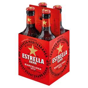 4 x 330ml bottles of Estralla - Instore Romford