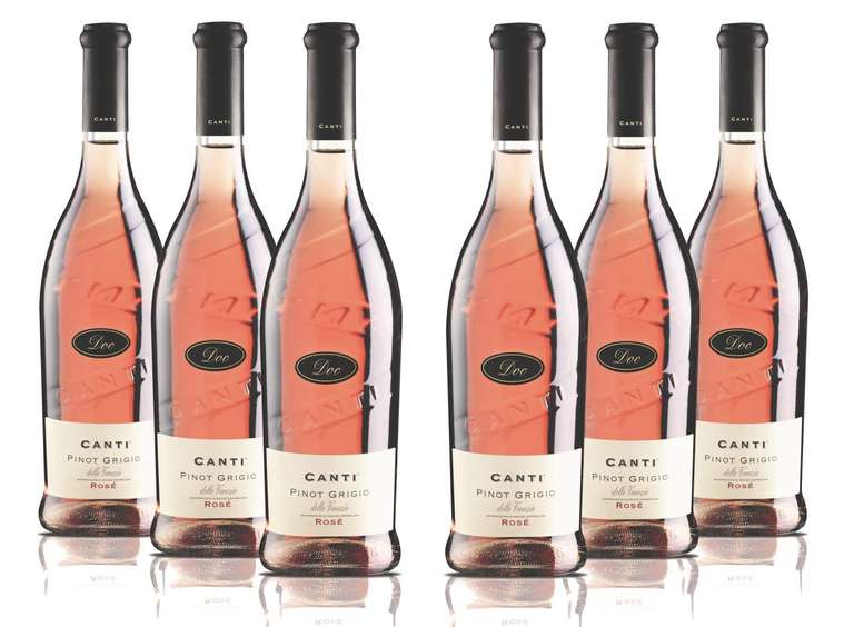 Canti - Pinot Grigio delle Venezie D.O.C., Italian Rosè Dry Wine 12%, , 6x750 ml £26.11 On 1st Subscribe And Save W/Voucher