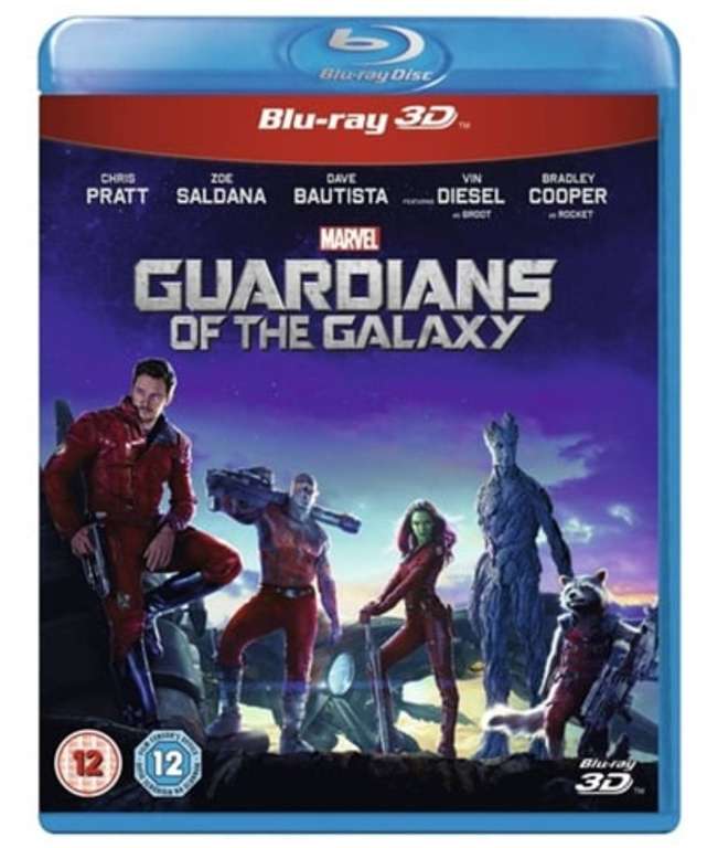 Guardians Of The Galaxy 3D Blu Ray (Free click & collect)