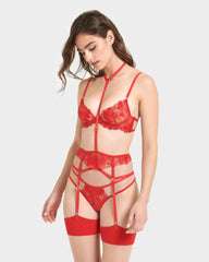 Colette Suspender Harness Red £16.80 + £3.95 delivery (With Code) @ Bluebella